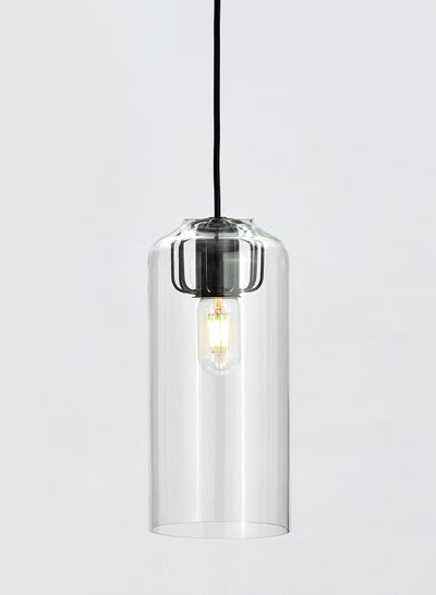 Buy Decorative Pendant Lamp Unique Luxury Quality Material for the Perfect Stylish Home PL020540 Clear/Black in UAE