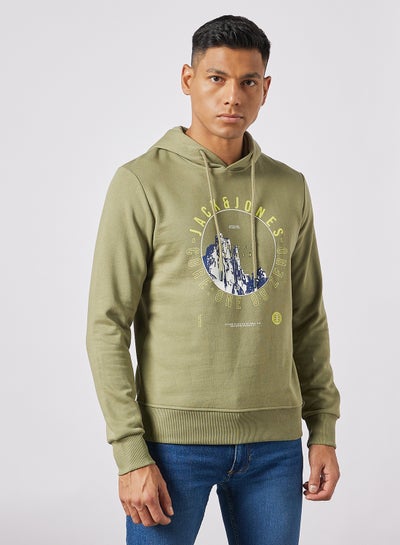 Buy Logo Hoodie Green in UAE