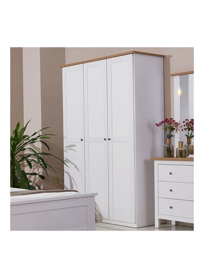 Buy Hampton 3-Door Wardrobe White in Saudi Arabia