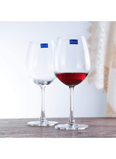 Buy Pack Of 6 Madison Bordeaux Wine Glass Clear 600ml in UAE