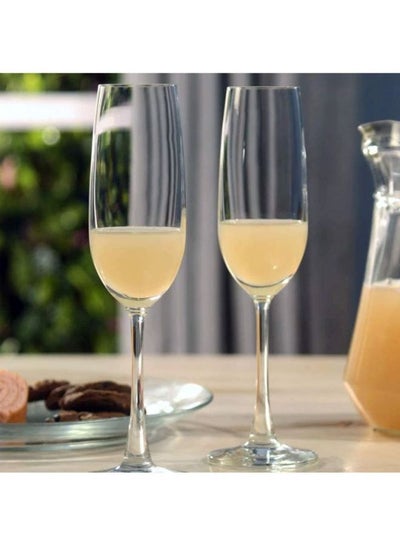 Buy 2-Piece Madison Champagne Flute Set Clear in UAE
