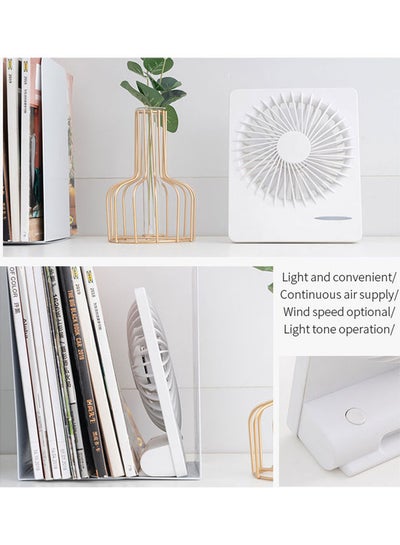 Buy Portable USB Rechargeable Fan HH-188 White in UAE