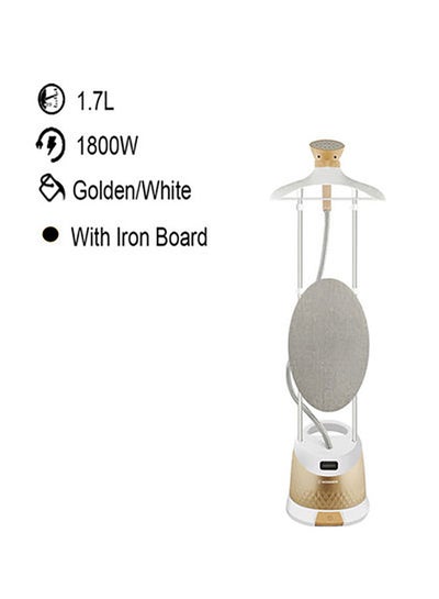 Buy Vertical Garment Steamer, Double Pole 1.7 L 1800.0 W HSA246-04 Golden Brown/White in Saudi Arabia