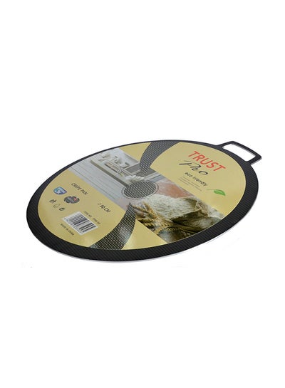 Buy Aluminium Crepe Pan Black 50cm in Saudi Arabia