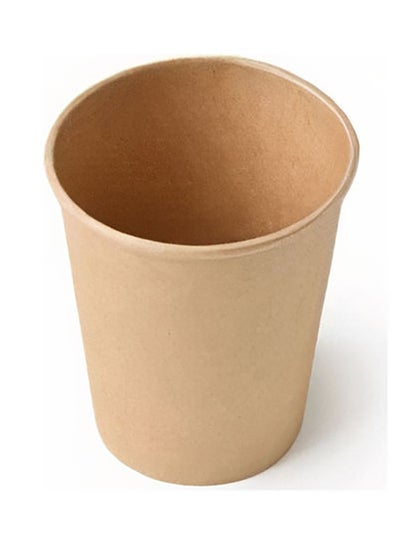 Buy 50-Piece Disposable Paper Cup Brown 7cm in Saudi Arabia