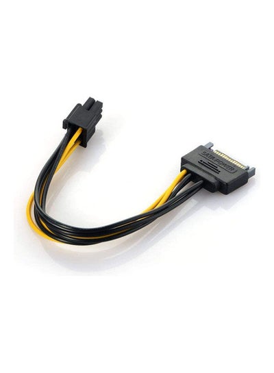 Buy Cable Power Sata-M To 6Pin-F Black in Egypt