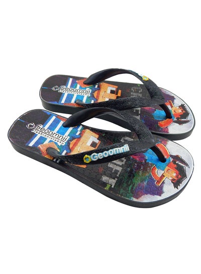 Buy Keif Printed Slip On Slipper Blue in Saudi Arabia