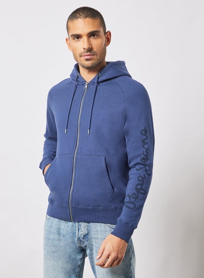 Buy Julian Zip-Up Hoodie Blue in Saudi Arabia