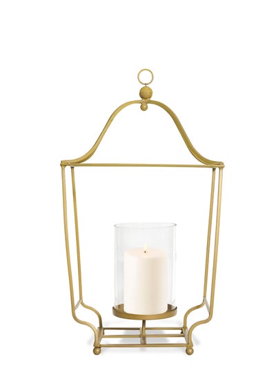 Buy Modern Ideal Design Handmade Lantern  Unique Luxury Quality Scents For The Perfect Stylish Home Gold 20X19X54cm in UAE