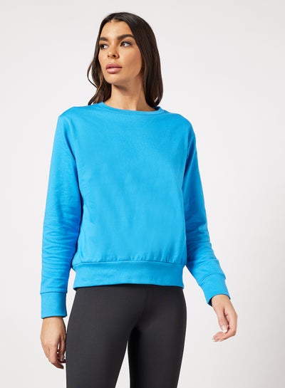 Buy Basic Sweatshirt Ibiza Blue in UAE