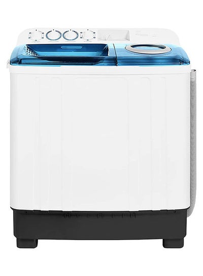 Buy Semi Automatic Twin Tub Efficient Top Loading Washing Machine With Lint Filter, Spin Dry 10 kg 400 W SGW105 White/Blue in UAE