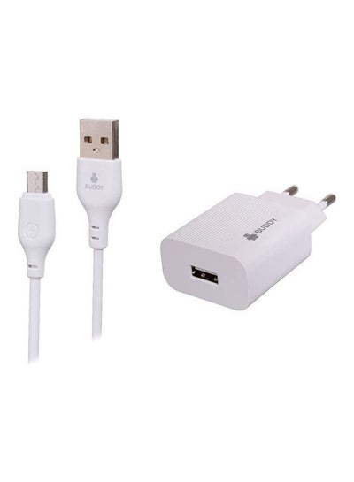 Buy Home Charger Fast  + 2A Micro Cable White in Egypt