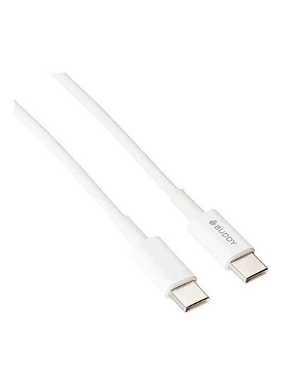 Buy Pd Usb-C  To Usb-C Cable 40W Fast Charge 1 Meter White in Egypt