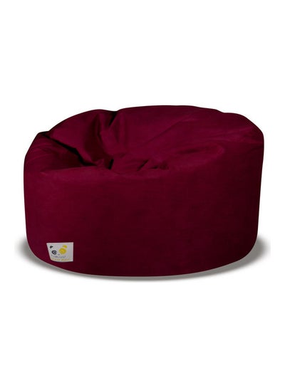 Buy Ultra-Soft Bean Bag Relaxing Chair Burgundy 120 x 35 x 120cm in Saudi Arabia