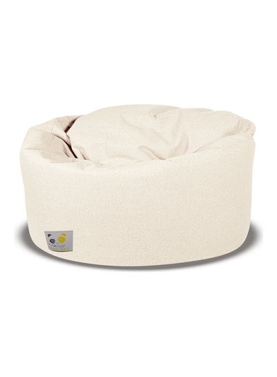 Buy Ultra-Soft Bean Bag Relaxing Chair White 120 x 35 x 120cm in Saudi Arabia