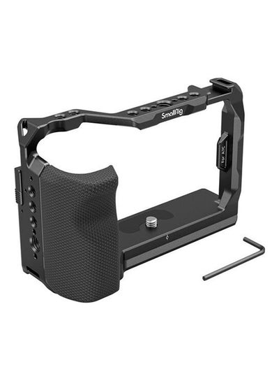 Buy Camera Cage With Side Handle For Sony A7C Black in UAE