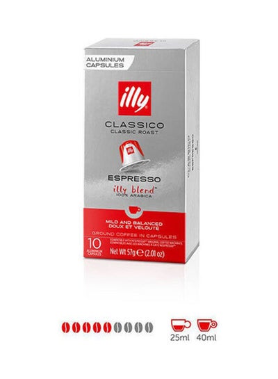 Buy Espresso Classico Nespresso Compatible Pods - 10 Capsules  Single in UAE