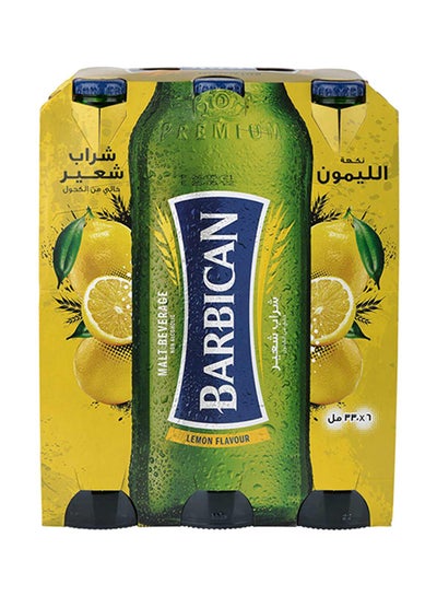 Buy Lemon Flavoured Non-Alcoholic Malt Beverage  NRB Lemon 330ml Pack of 6 in UAE