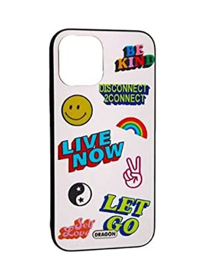 Buy Back Cover Hard Slim Creative Case Live Now Desing For Iphone 12- 12 Pro Multicolour in Egypt