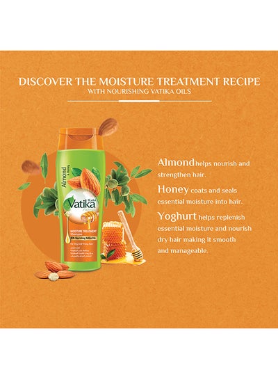 Buy Moisture Treatment Shampoo Enriched With Almond And Honey For Dry And Frizzy Hair 400ml in UAE