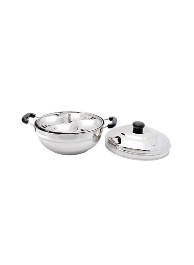 Buy Stainless Steel Idly Cooker Multi Use Silver 23cm in UAE