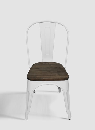 اشتري Dining Chair In White Wooden Chair Size 45 X 52 X 85, box size 47 X 46 X 45cm White 45*52*85cm في السعودية