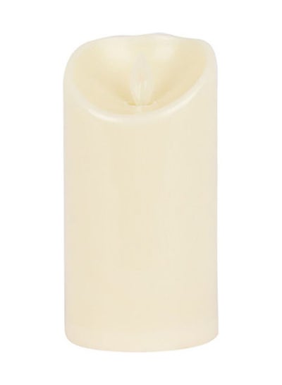 Buy LED Candle White 7.5x7.5x12.5cm in Saudi Arabia