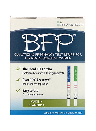 اشتري مجموعة شرائط اختبار الحمل والإباضة BFP مكونة من 50 قطعة في الامارات