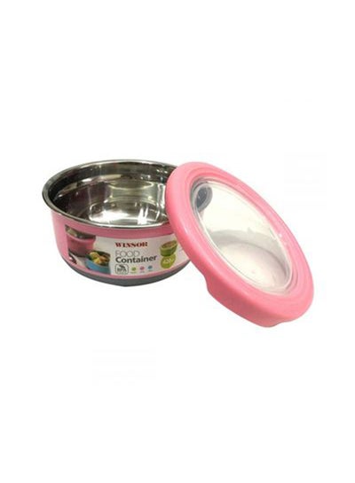 Buy Stainless Steel Food Container Pink 420millileter in UAE