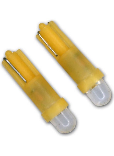 اشتري Ledat-T5-Y1 Ash Tray Led Light Bulbs T5, 1 Led Yellow 2-Pc Set في مصر