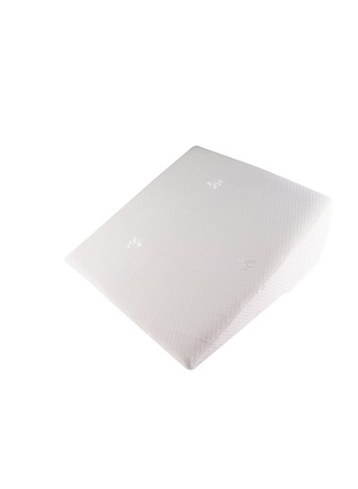 Buy Comfortable Wedge Pillow Cotton White 60x60x30cm in UAE