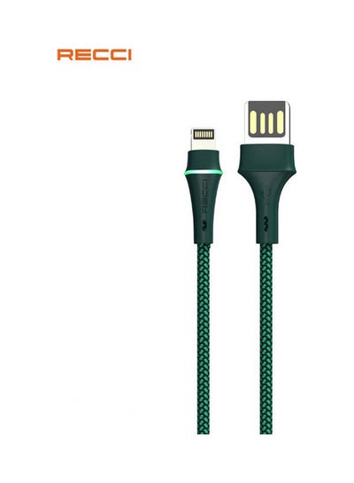 Buy USB Cables Charger 2.4A Lightning Green in Egypt