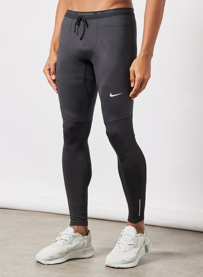 Nike Phenom Elite Men's Running Tights Pants Dri Fit Standar Fit Black  Small