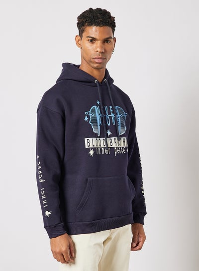 اشتري Cuba Graphic Hoodie Navy في الامارات