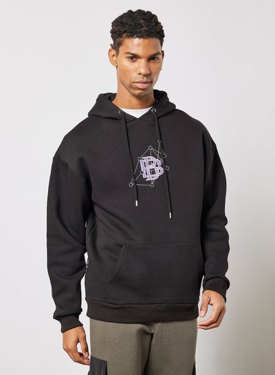 Buy Mondial Graphic Hoodie Black in UAE