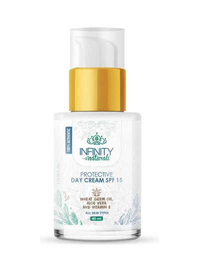 Buy Naturals Protective Day Cream SPF 15 Wheat Germ Oil , Aloe Vera , Vit E Multicolor 40ml in Egypt