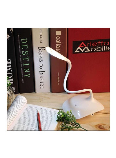 Buy Rechargeable Touch Sensor LED Reading Table Lamp White in Saudi Arabia