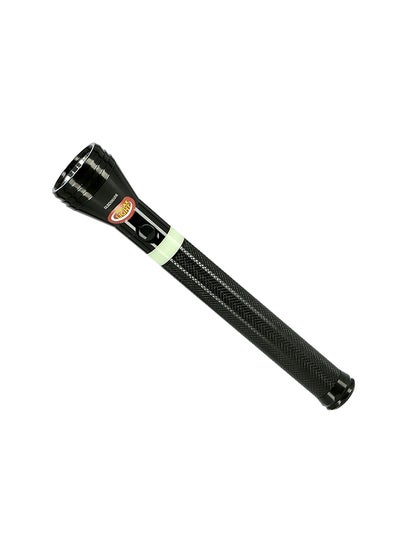 Buy Rechargeable LED Flashlight Torch Black/White in UAE