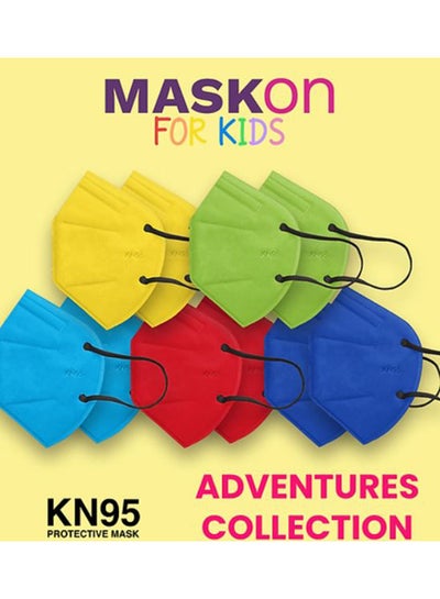 اشتري KN95 Kids Adventure Collection 10 Pieces Multicolor في مصر