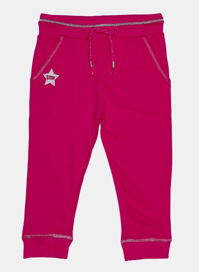 Buy Stylish Basic Joggers Fuchsia in UAE