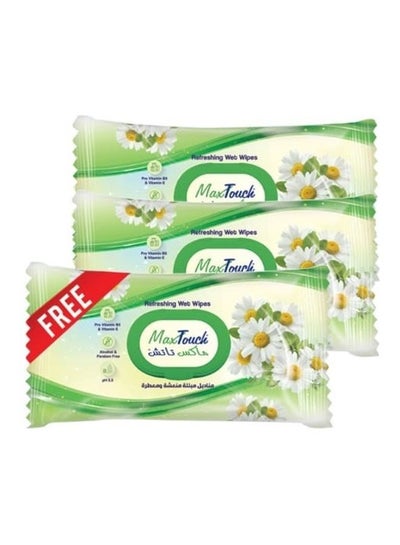 Buy Wet wipes 80 sheets, 2+1 free in Egypt