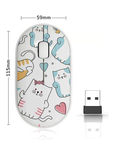 اشتري Wireless Mouse - Cute Cats متعدد الألوان في السعودية