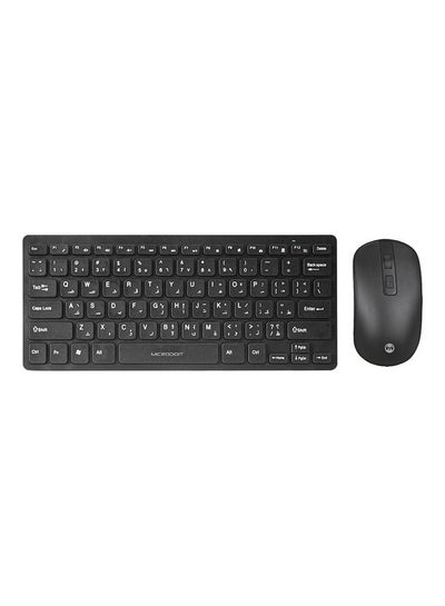 Buy Wireless Mini Keyboard and Mouse Combo Black in Saudi Arabia