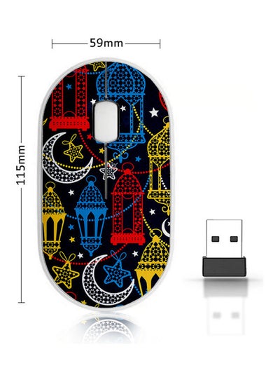 اشتري Wireless Mouse - Ramadan Art Multicolour في السعودية