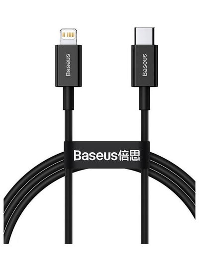 Buy Superior Series Fast Charging Data Cable Type-C to iP PD 20W 1m Black in Egypt