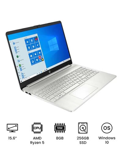 Buy 15-EF2127WM Laptop With 15.6-Inch Full HD Display, Amd Ryzen 5 5500u Processer/8GBRAM/256GB SSD/AMD Radeon R5 Graphics/Windows 10 /International Version English Silver in UAE