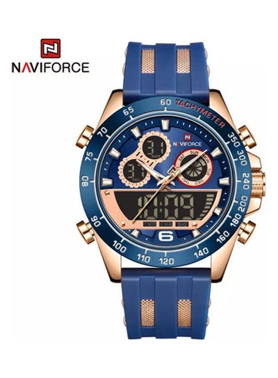 اشتري Men's Analog+Digital Rubber Watch NF9188T RG/BE/BE في مصر