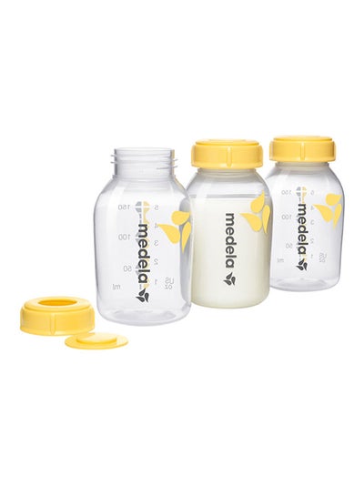 Buy Breastmilk Bottles 3 Pieces 150 ML - Safe And Bpa-Free, Accurate Measurement Markings And Compatible With Medela Breast Pumps in UAE