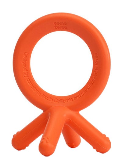 Buy Silicone Baby Teether, 3-12 M, Orange in UAE