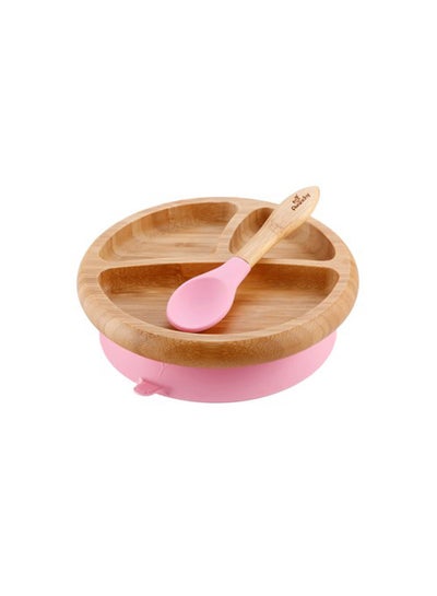 اشتري Bamboo Suction Classic Plate Spoon Set في الامارات